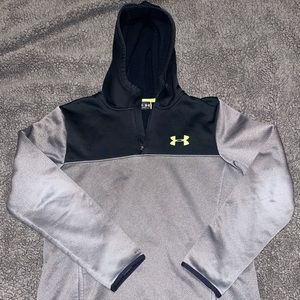 Under Armour Youth Extra Large YXL Grey Quarter Zip Hoodie